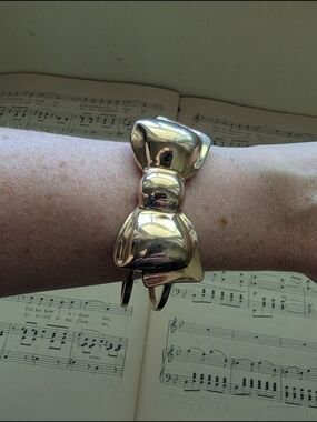Gold Bow Cuff Bracelet